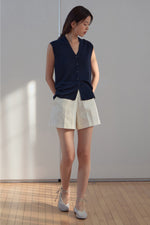 Load image into Gallery viewer, Korean Tencel Vest Top + Neck Tie [4 Colours]
