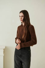 Load image into Gallery viewer, Korean Alpaca Wool Cardigan [2 Colours]
