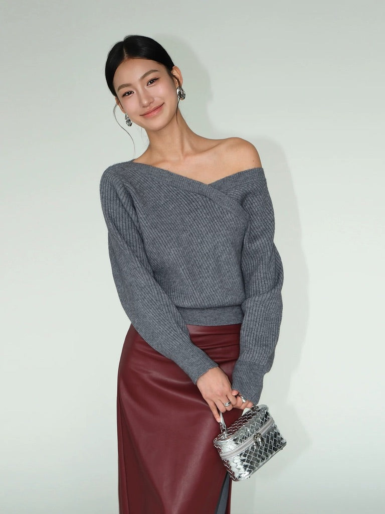 Multi-Way Off Shoulder Sweater [3 Colours]