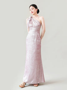Toga Bow Maxi Dress in Pink