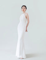 Load image into Gallery viewer, Cami Twist Detail Maxi Dress in White
