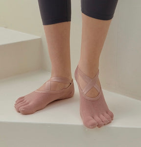 Yoga Pilates Grip Toe Socks [2 Colours]