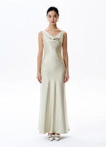 Load image into Gallery viewer, Drape Mermaid Gown in Sage
