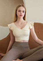 Load image into Gallery viewer, Cross Over Frill Bra Top [3 Colours]
