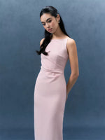 Load image into Gallery viewer, Boatneck Sheath Midi Dress [3 Colours]
