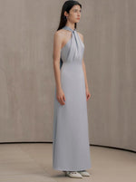 Load image into Gallery viewer, [Customizable] Satin Ribbon Tie Back Twist Gown [3 Colours]
