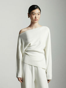 Toga Knit Sweater in White