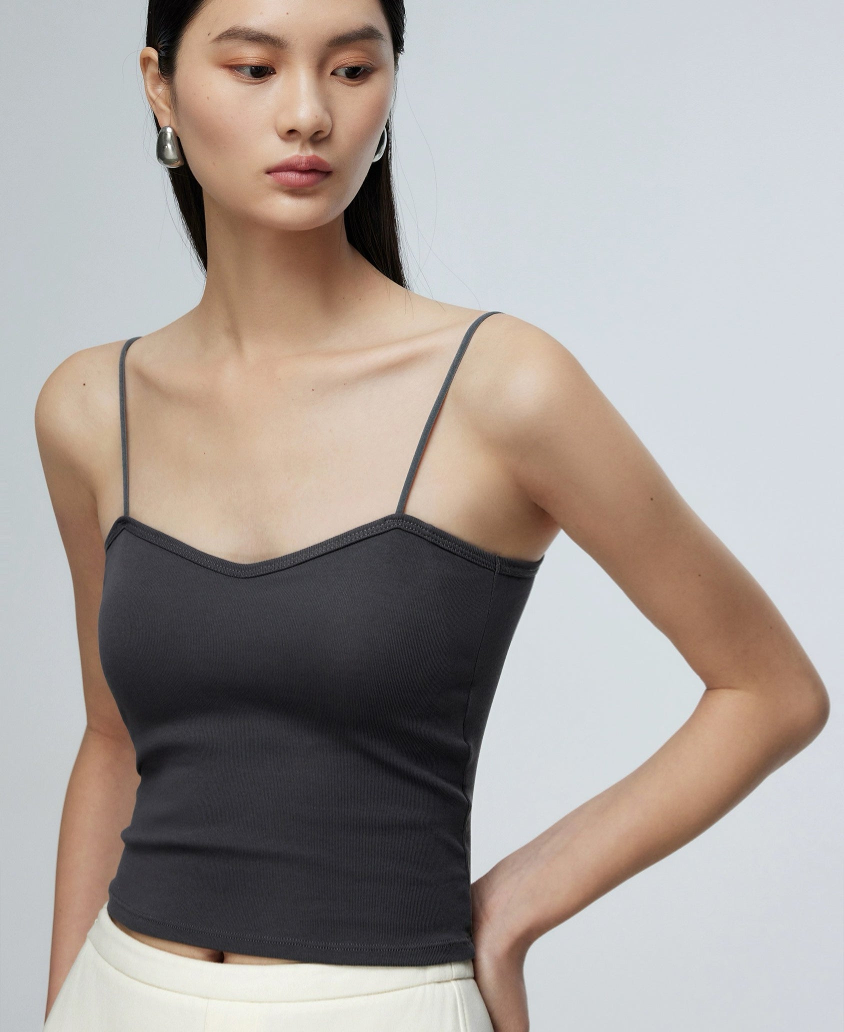 Padded V Camisole [4 Colours]