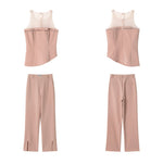 Load image into Gallery viewer, Bustier Cut Top // Split Hem Trousers [2 Colours]
