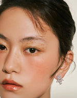 Load image into Gallery viewer, Cluster Diamante Stud Earrings
