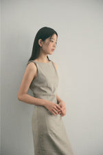 Load image into Gallery viewer, Korean Tencel Blend Twist Strap Sheath Dress [2 Colours]
