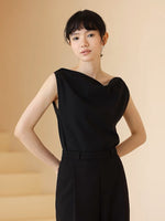 Load image into Gallery viewer, [Ready Stock] Wide Neck Drape Top - S
