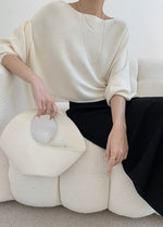 Load image into Gallery viewer, Light Knit Raglan Top in Cream
