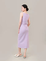 Load image into Gallery viewer, Boatneck Cami Slit Dress [2 Colours]

