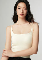 Load image into Gallery viewer, Padded Ribbed Square Neck Camisole [3 Colours]
