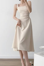 Load image into Gallery viewer, Side Gathered Flare Midi Dress [5 Colours]
