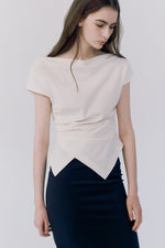 Load image into Gallery viewer, Korean Soreu Asymmetric Top [2 Colours]
