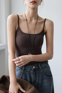 Padded Knit Camisole [5 Colours]