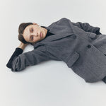 Load image into Gallery viewer, Colette Wool Single Breasted Blazer in Grey
