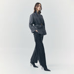 Load image into Gallery viewer, Colette Wool Single Breasted Blazer in Grey
