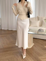 Load image into Gallery viewer, Korean Collar Wrap Knit Cardigan [3 Colours]

