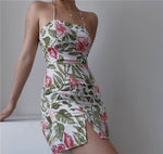 Load image into Gallery viewer, 2-Way Rainforest Floral Bustier Dress in Multi
