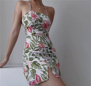 2-Way Rainforest Floral Bustier Dress in Multi