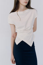 Load image into Gallery viewer, Korean Soreu Asymmetric Top [2 Colours]
