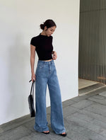 Load image into Gallery viewer, High Rise Wide Leg Jeans [2 Colours]
