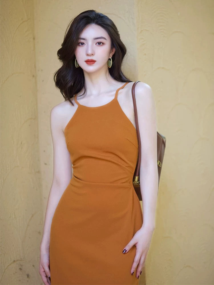 Cami Sheath Dress in Orange