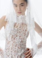 Load image into Gallery viewer, Lace Trim Wedding Veil
