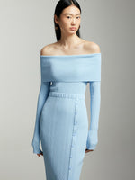 Load image into Gallery viewer, Off Shoulder Button Bodycon Dress [2 Colours]
