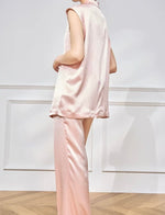 Load image into Gallery viewer, Satin Relaxed Top // Pants in Pink
