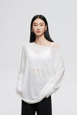 Load image into Gallery viewer, Tencel Sheer Top in White
