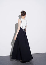 Load image into Gallery viewer, 2 Piece Tank + Drop Back Pocket Maxi Dress Set in Black
