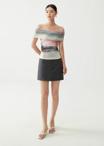 Load image into Gallery viewer, Off Shoulder Stretch Top in Multi
