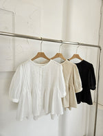 Load image into Gallery viewer, [Ready to Ship] Korean Pleat Blouson Blouse [3 Colours]
