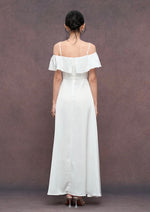 Load image into Gallery viewer, Ruffle Cami Maxi Gown in White
