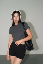 Load image into Gallery viewer, Classic Cropped Tee in Grey
