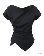 Load image into Gallery viewer, Korean Soreu Asymmetric Top [2 Colours]
