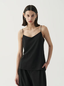 Satin Relaxed V Camisole [2 Colours]