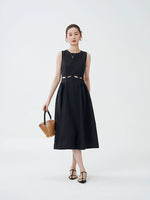 Load image into Gallery viewer, Cutout Pocket Midi Dress [2 Colours]
