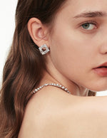 Load image into Gallery viewer, Diamante Rhombus Earrings
