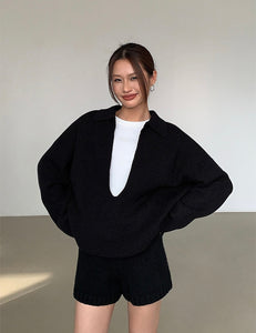 Oversized Collar Sweater [2 Colours]