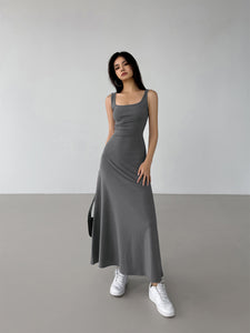 Sleeveless Maxi Flare Dress [5 Colours]