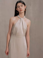 Load image into Gallery viewer, [Customizable] Satin Ribbon Tie Back Twist Gown [3 Colours]
