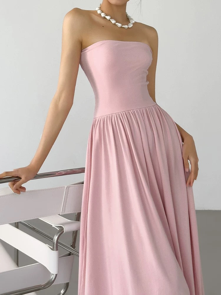 Bustier Stretch Maxi Dress [4 Colours]