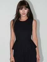 Load image into Gallery viewer, Peplum Top // Tailored Trousers [2 Colours]
