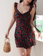 Load image into Gallery viewer, Dahlia Floral Flutter Strap Mini Dress [2 Colours]
