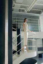 Load image into Gallery viewer, Korean Gathered Sheath Midi Dress [2 Colours]
